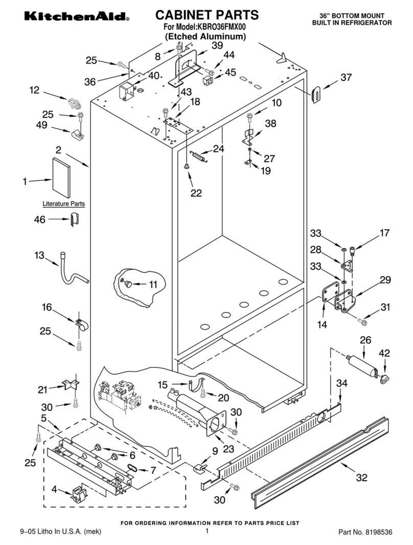 KitchenAid KBRO36FMX00 Manuel utilisateur