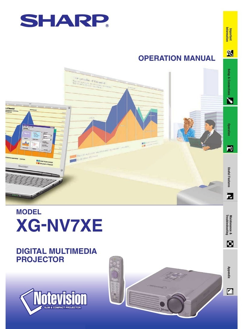 Sharp Notevision XG-NV7XE Manuel utilisateur