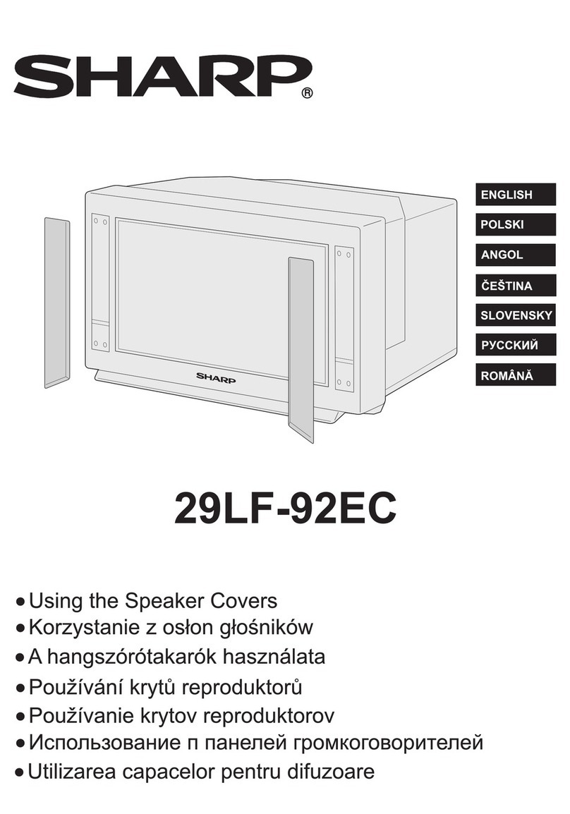 Sharp 29LF-92EC Manuel utilisateur