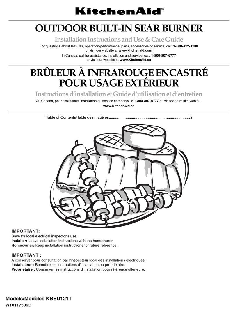KitchenAid KBEU121T Instructions d'utilisation