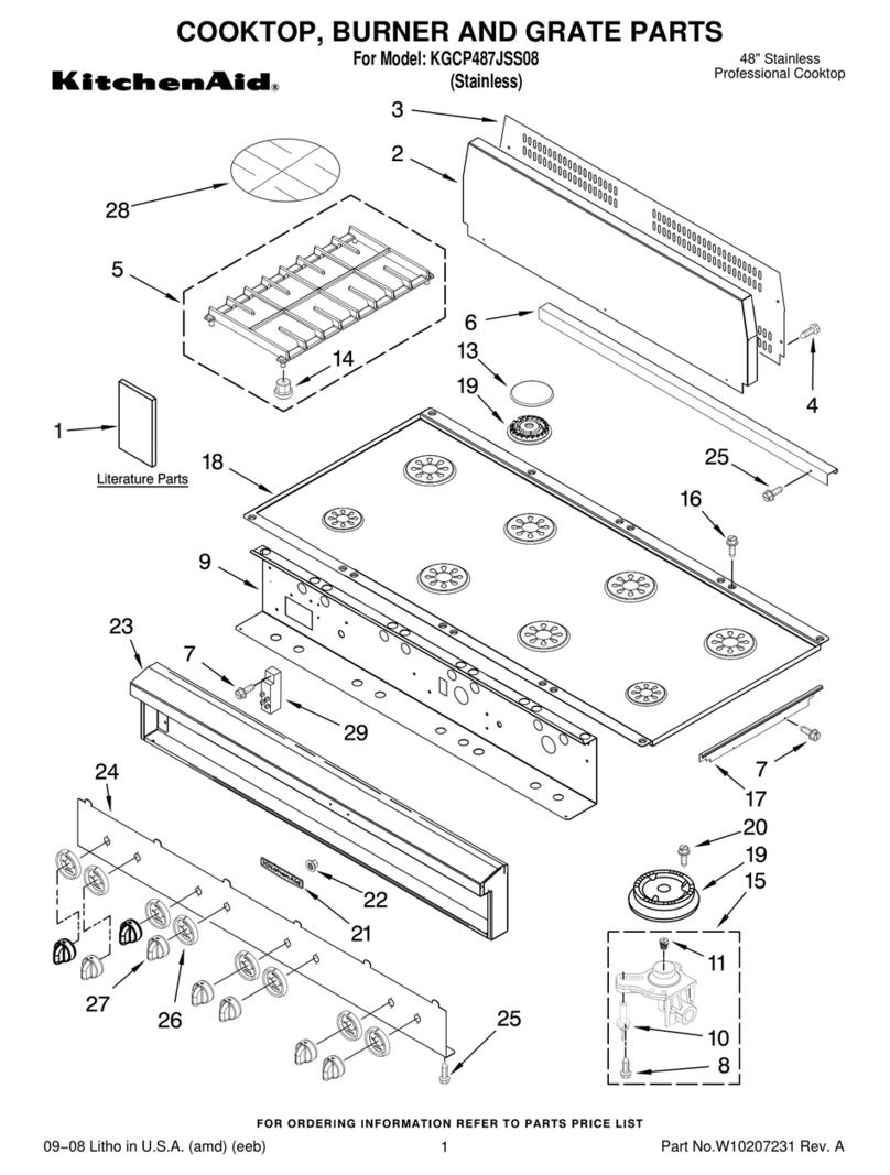 KitchenAid KGCP487JSS08 Manuel utilisateur