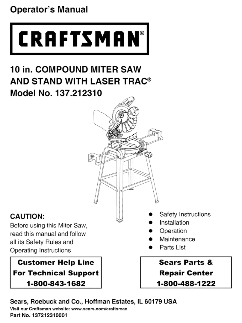 Craftsman 137.212310 Manuel utilisateur