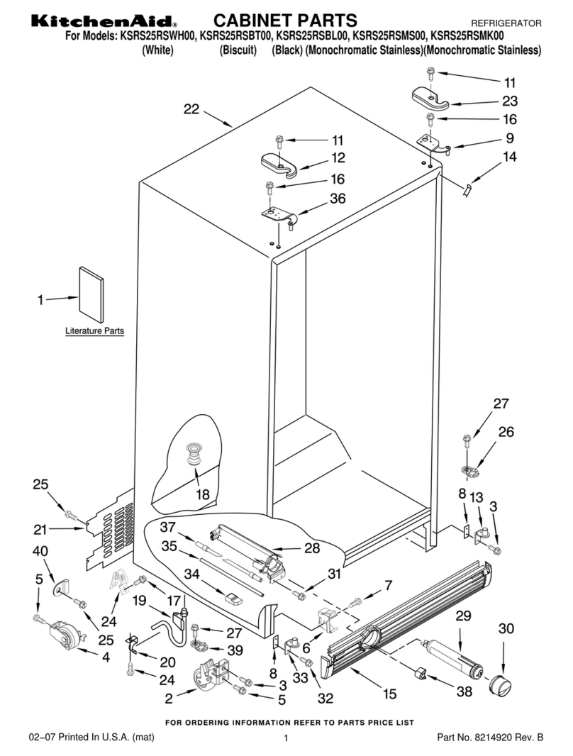 KitchenAid KSRS25RSBL00 Manuel utilisateur