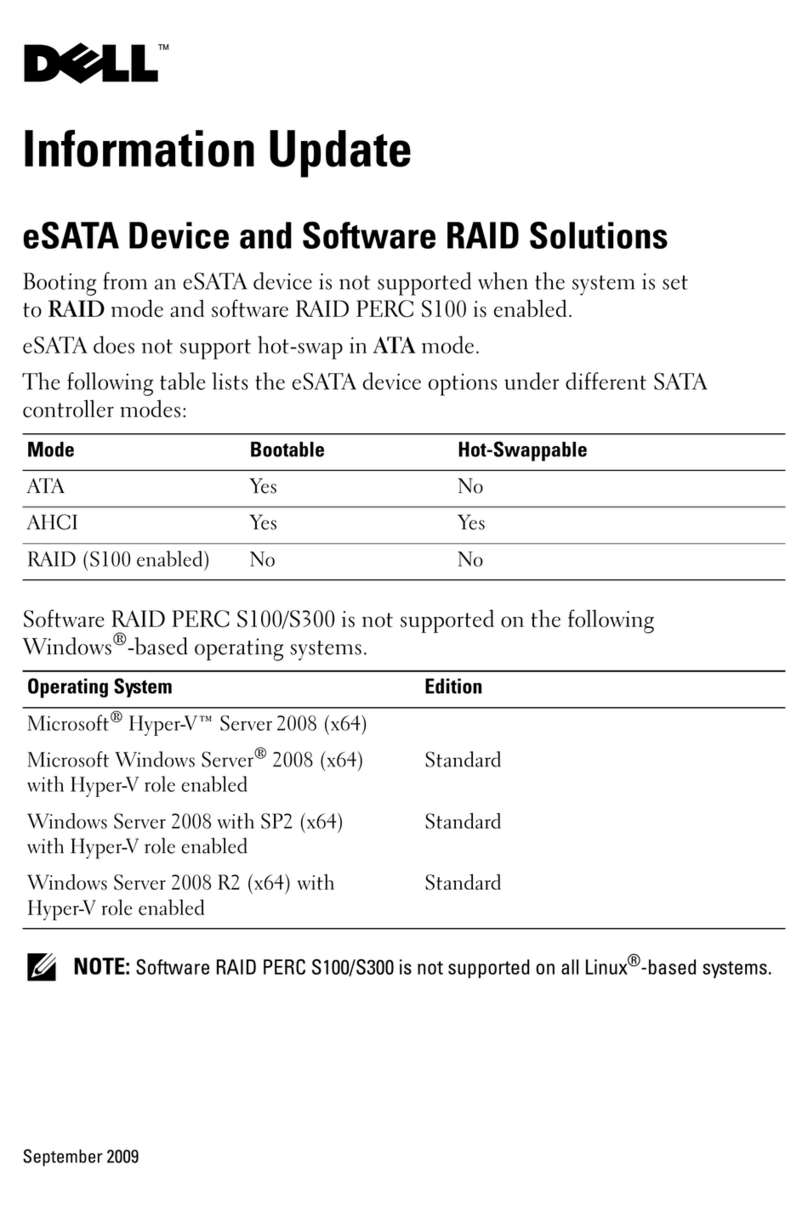 Dell PowerEdge T110 Manuel technique