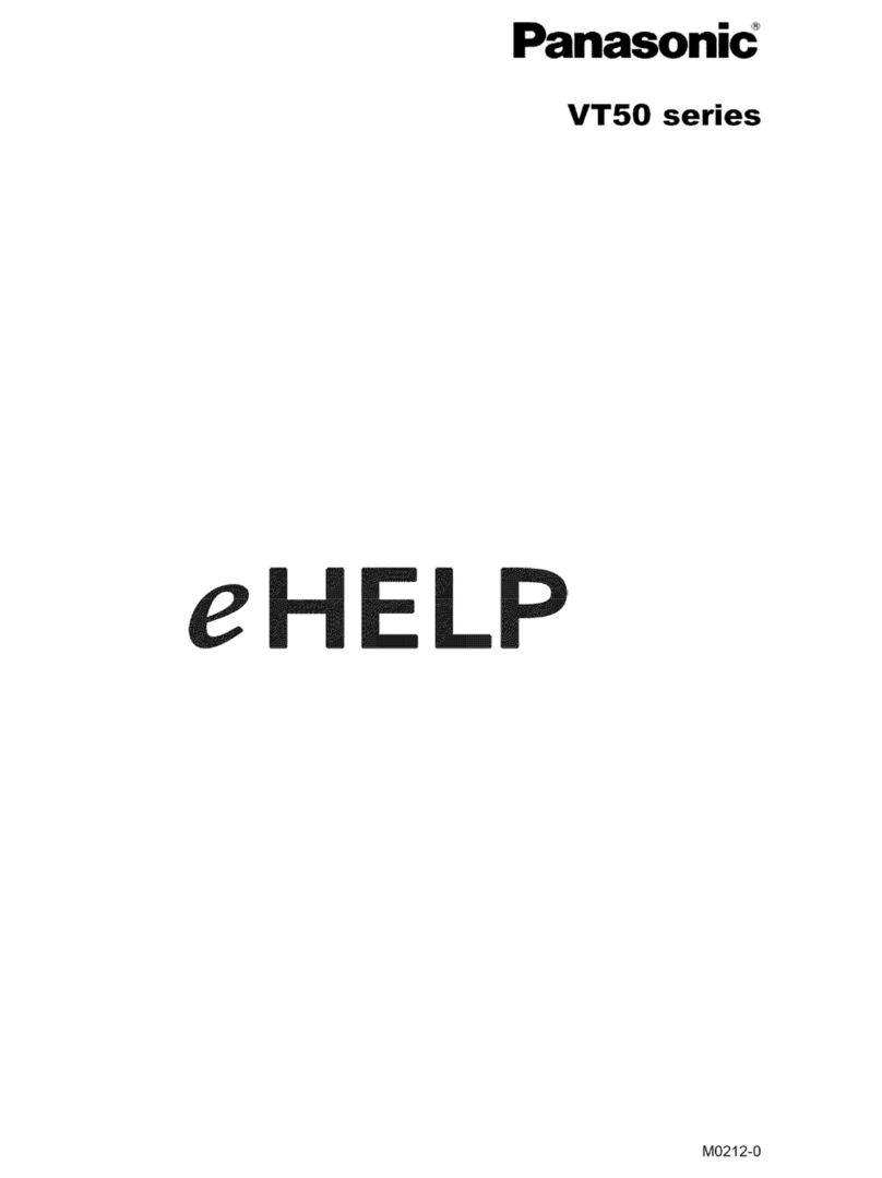 Panasonic VT5O series Instructions de montage
