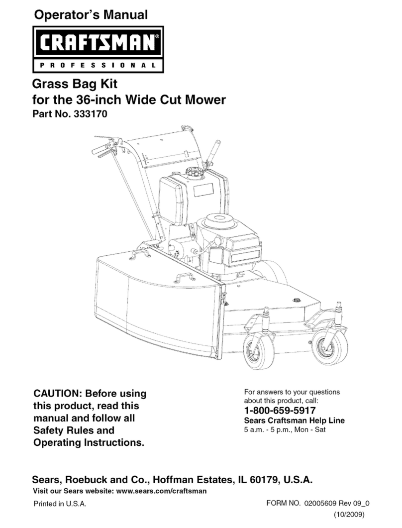 Craftsman 33170 Manuel utilisateur