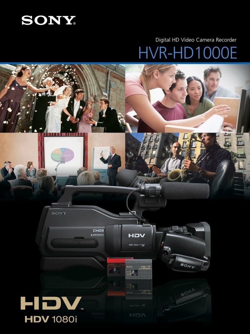 Sony HVR-HD1000E Manuel utilisateur