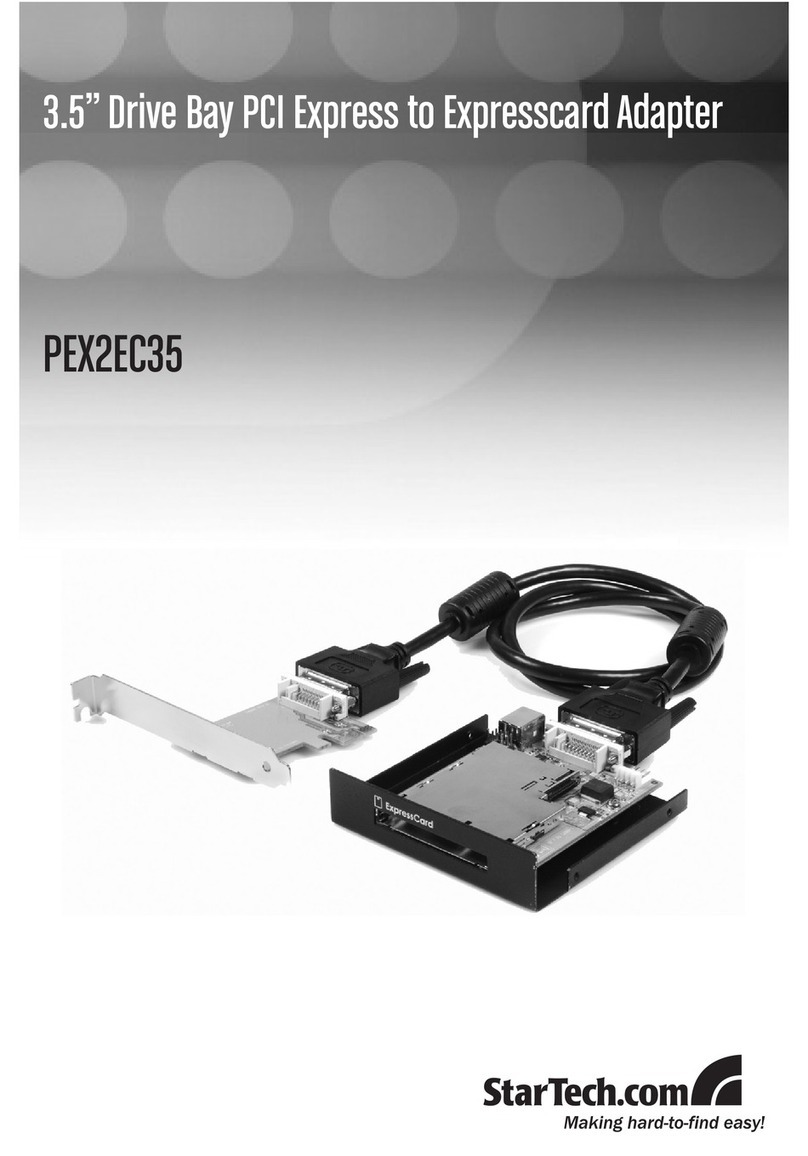 StarTech.com PEX2EC35 Manuel utilisateur StarTech.com PEX2EC35 Manuel utilisateur