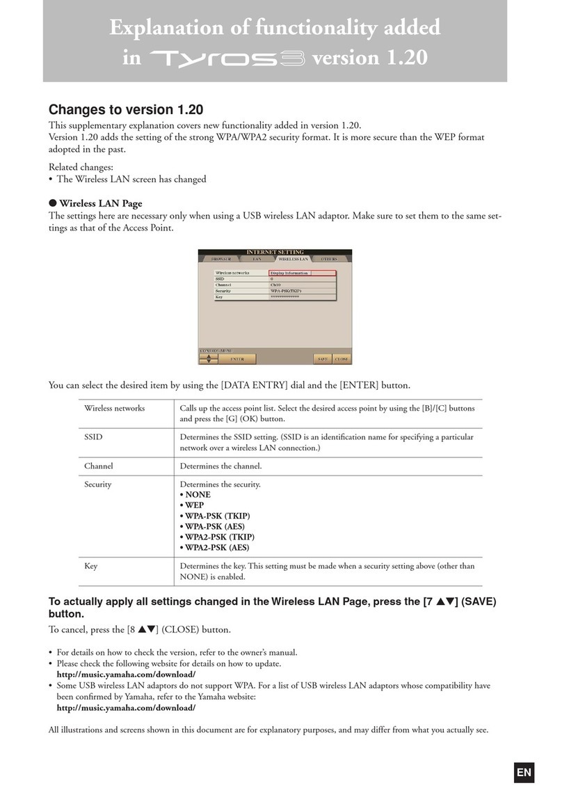 Yamaha Tyros3 Comment utiliser