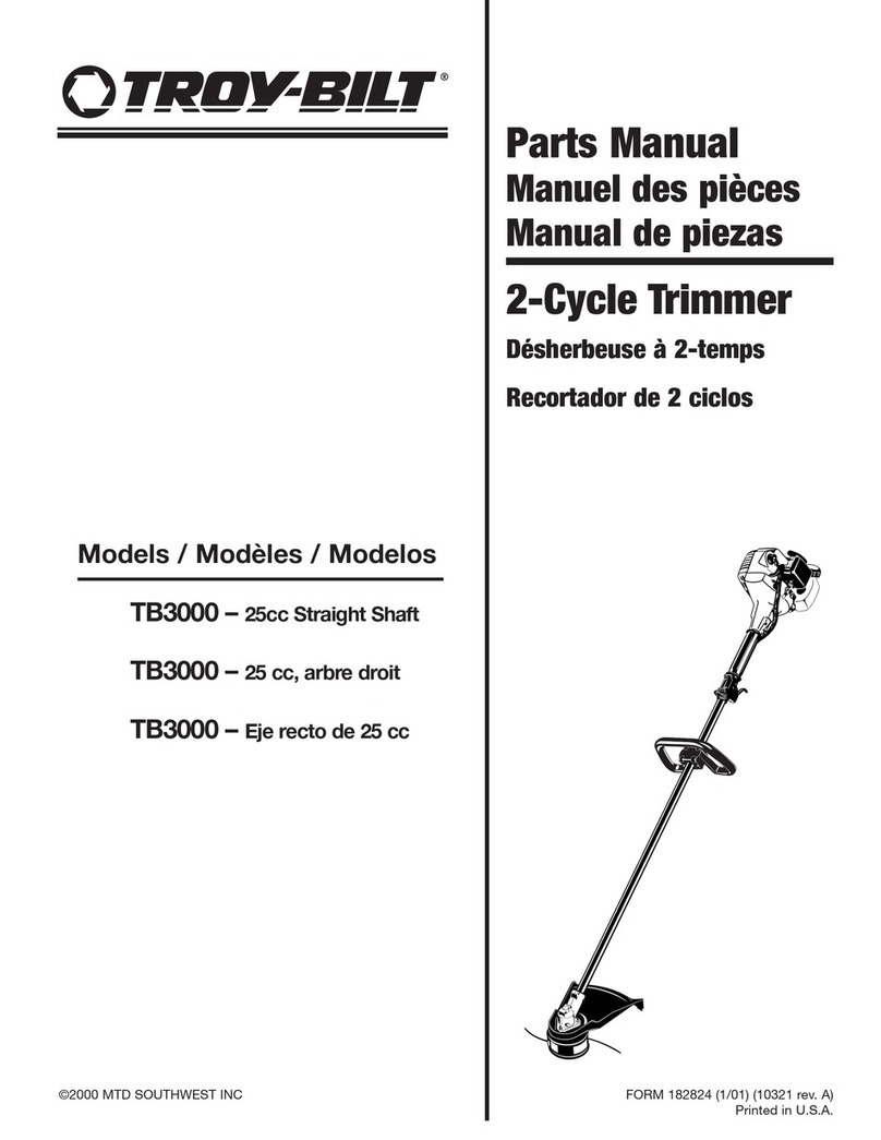 Troy-Bilt TB3000 Manuel utilisateur