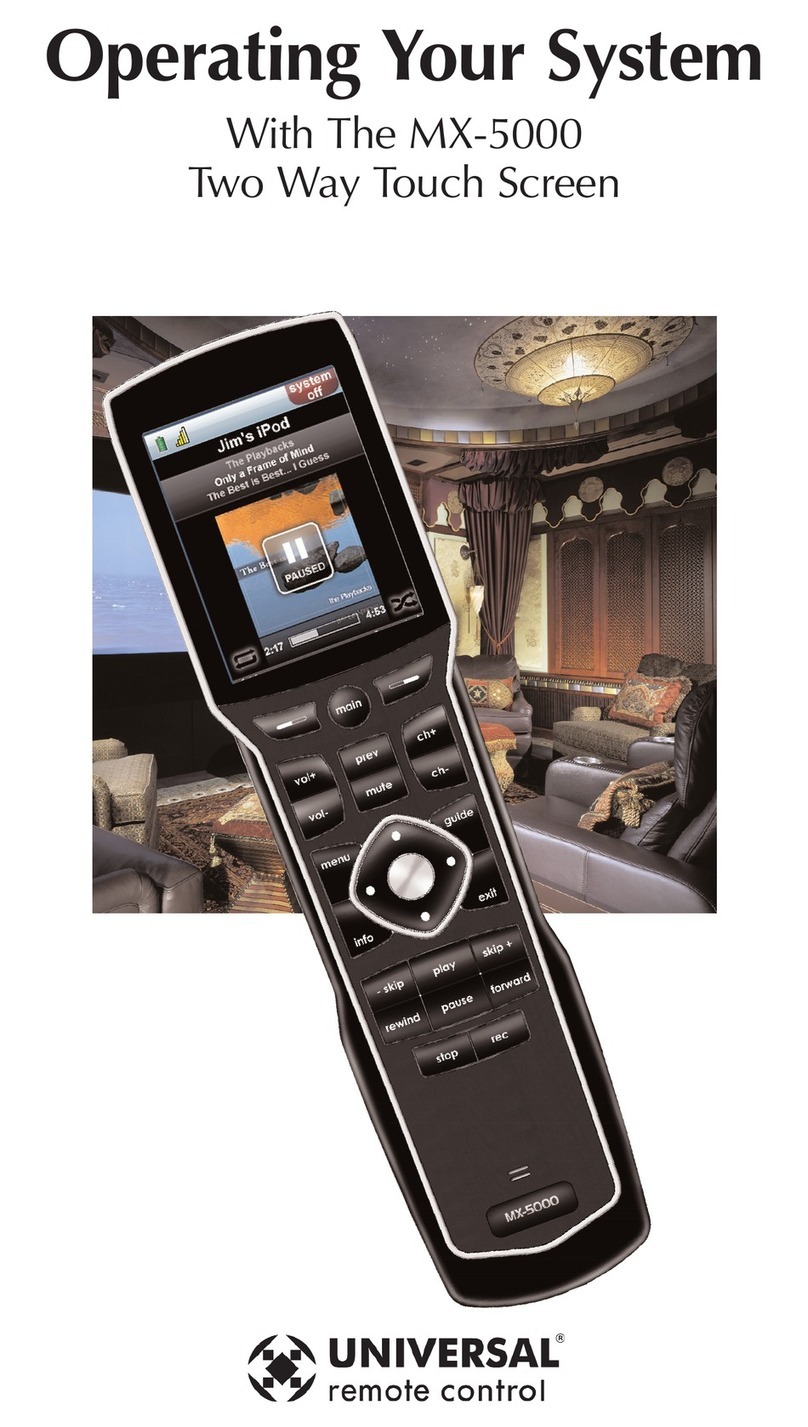 Universal Remote Control MX-5000 Network Wand Manuel utilisateur