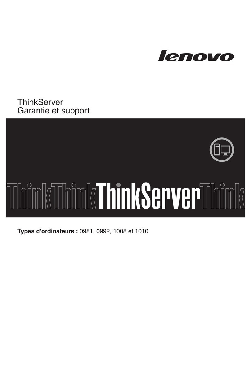 Lenovo ThinkServer TS200v Instructions d'installation Lenovo ThinkServer TS200v Instructions d'installation