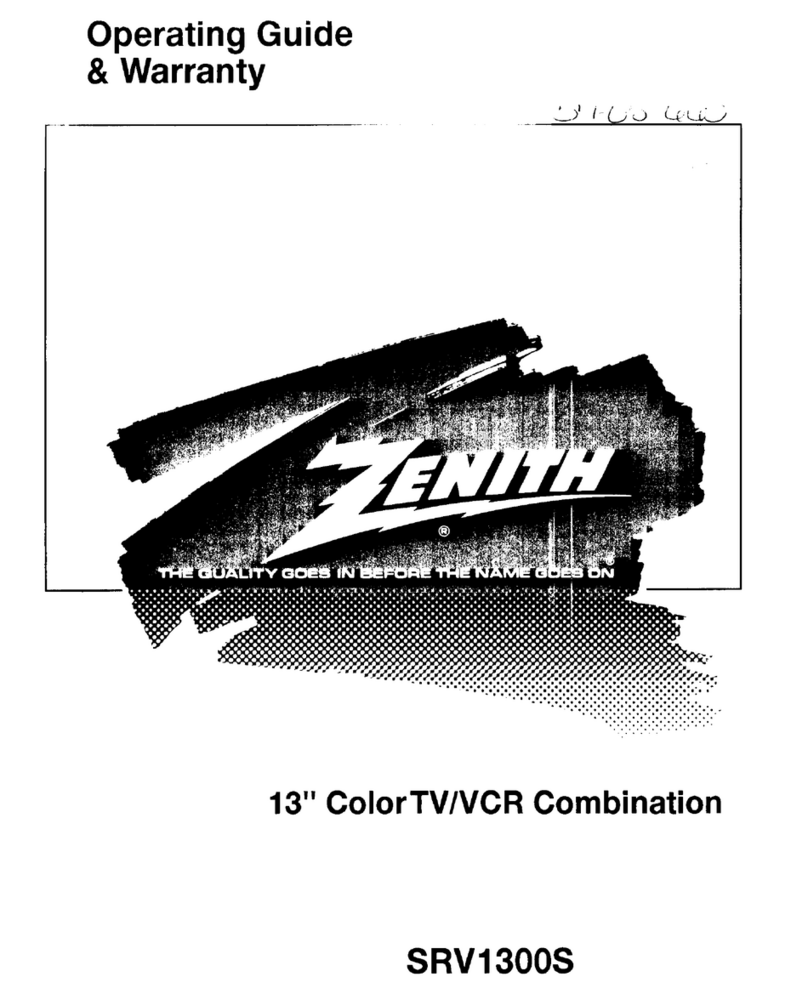 Zenith SRV1300S Manuel d'utilisation et d'entretien