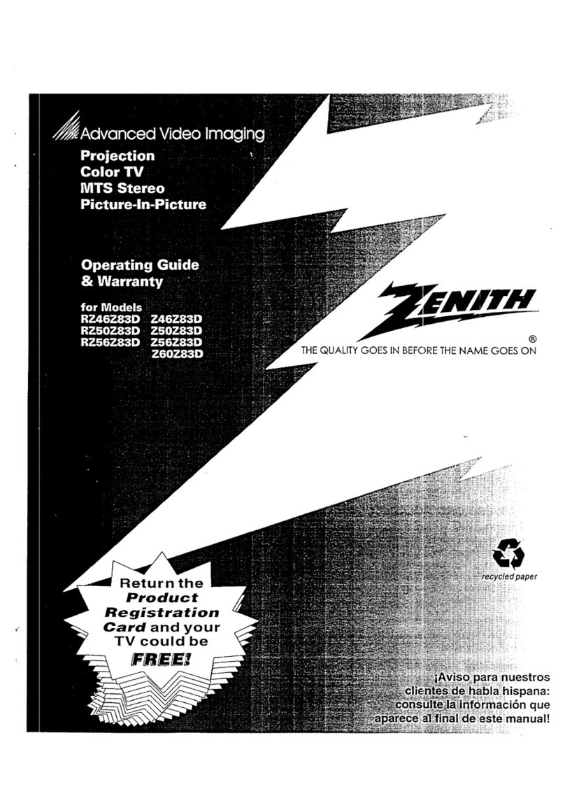 Zenith Z50Z83D Manuel d'utilisation et d'entretien