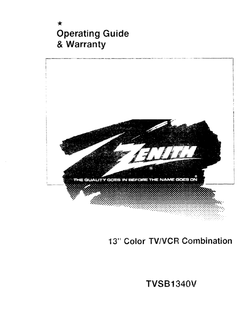 Zenith TVSB1340V Manuel d'utilisation et d'entretien