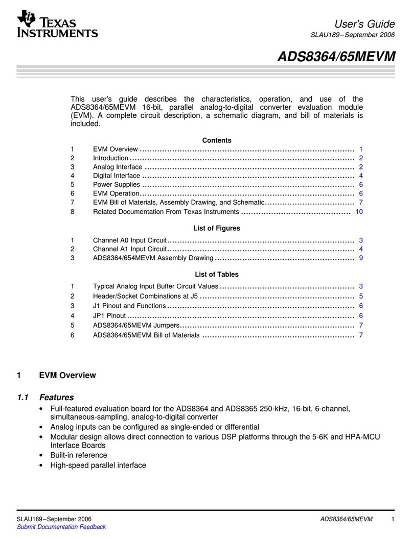Texas Instruments ADS8365MEVM Manuel utilisateur
