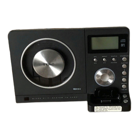 Teac TD-X250i Manuel utilisateur