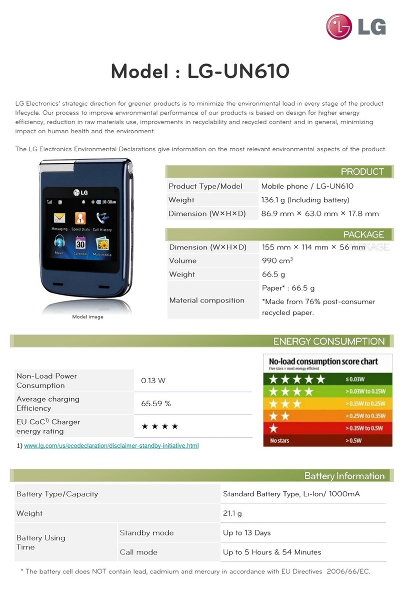 LG Mystique UN610 Manuel utilisateur