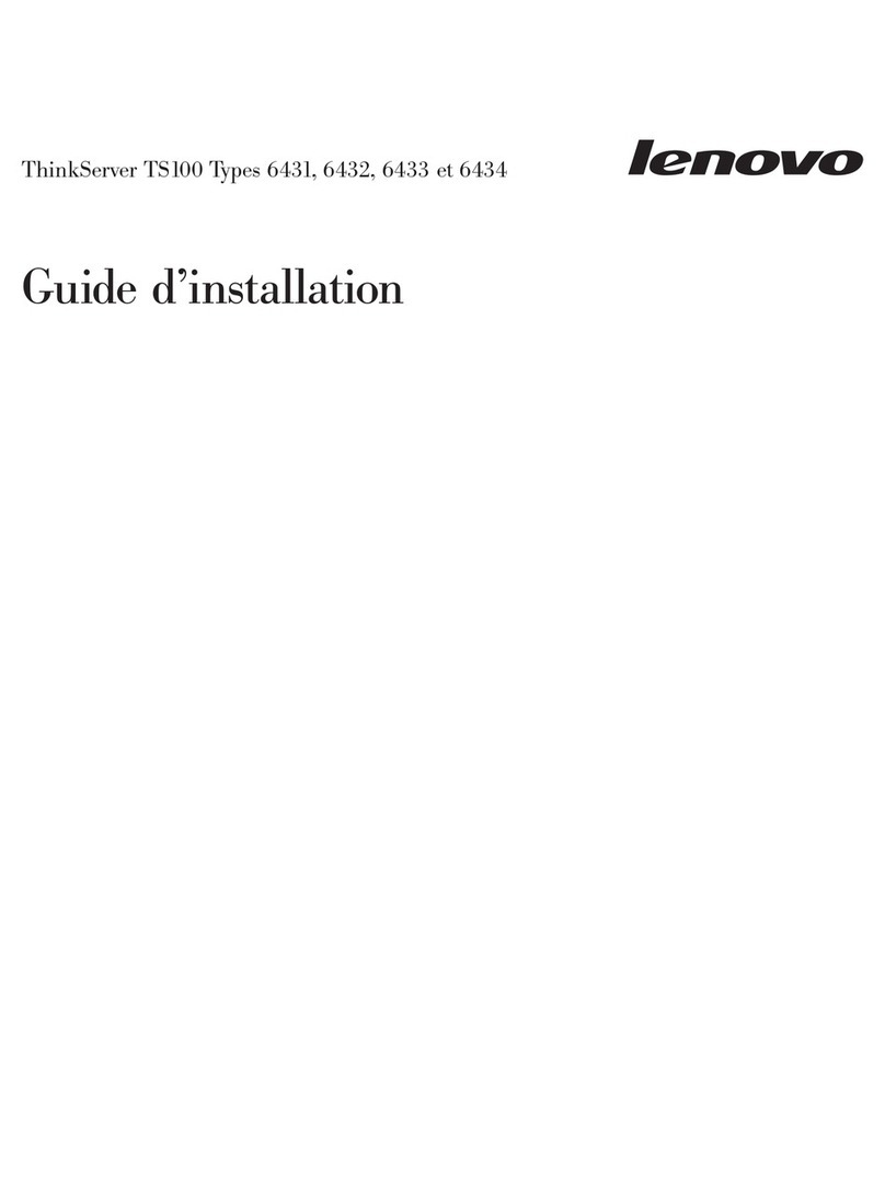 Lenovo ThinkServer TS100 Manuel utilisateur Lenovo ThinkServer TS100 Manuel utilisateur
