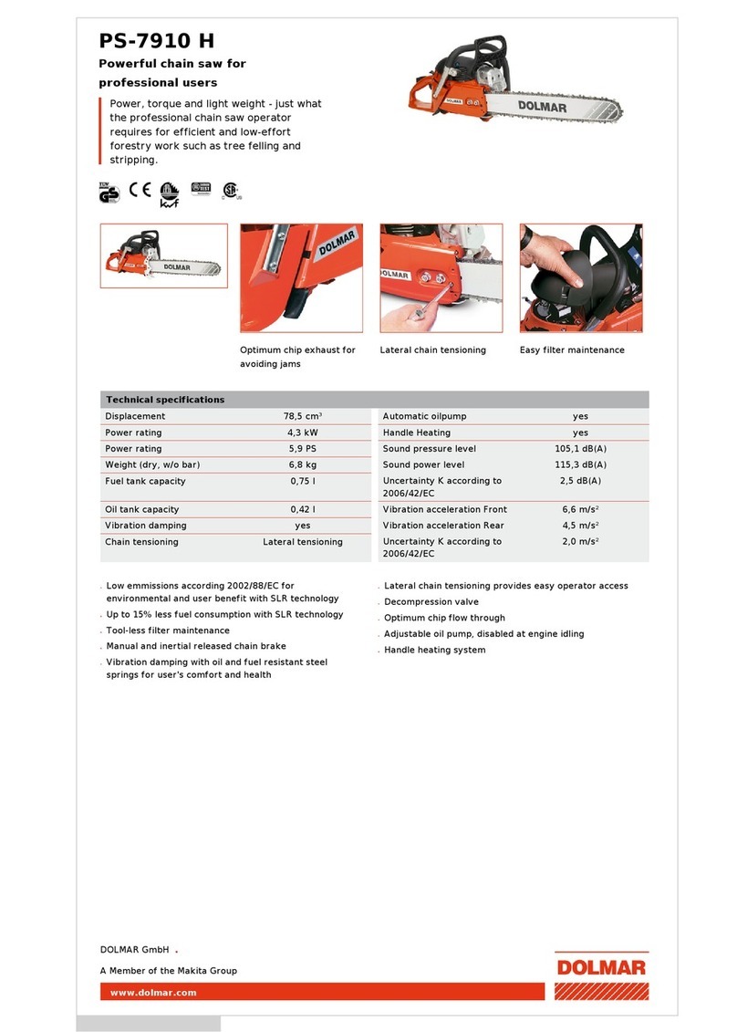 Dolmar PS-7910 H Manuel utilisateur