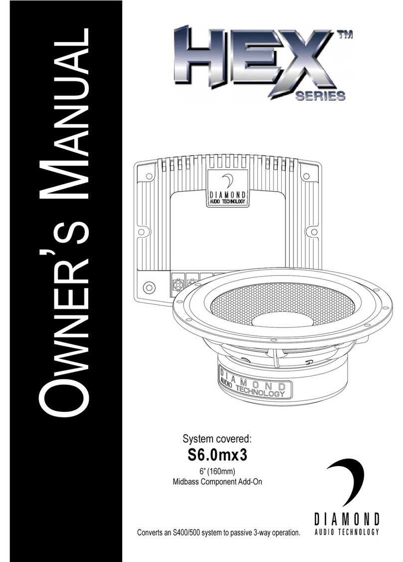 Diamond Audio Technology HEX S6.0MX3 Manuel utilisateur