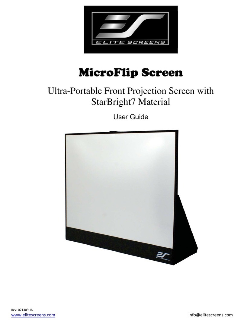 Elite Screens MicroFlip Screen Manuel utilisateur