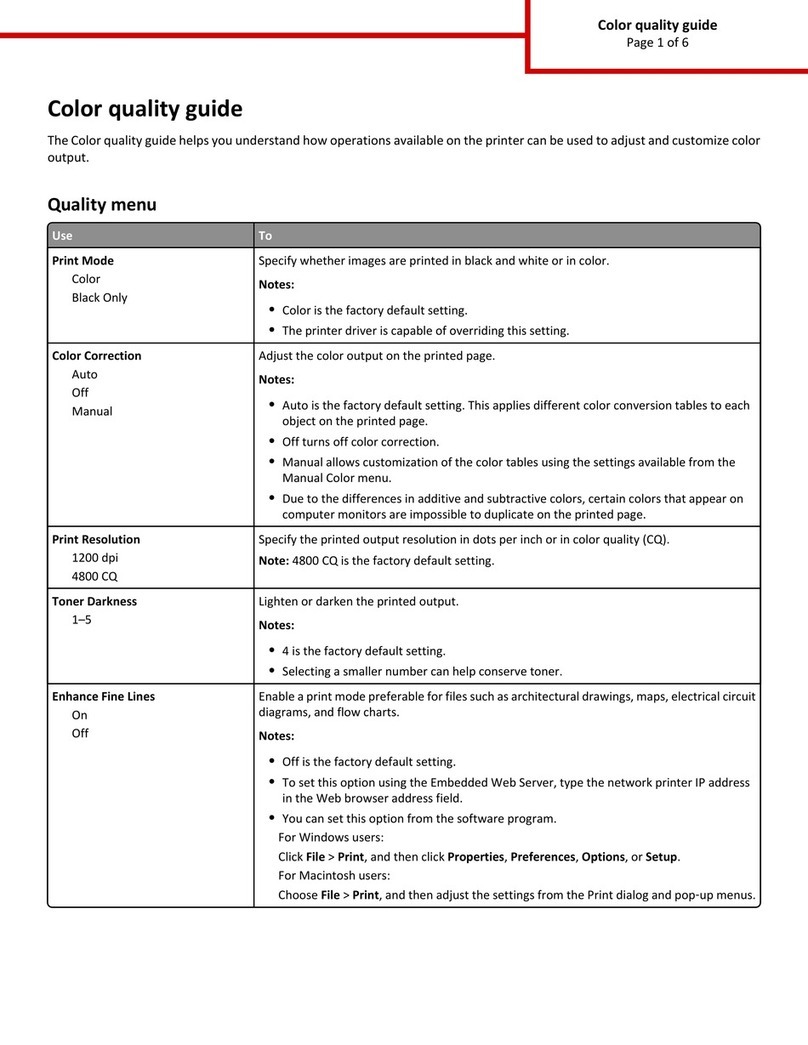 Lexmark CS410 series Manuel utilisateur