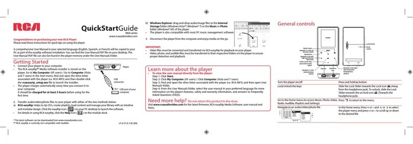 RCA M6408BK Manuel utilisateur