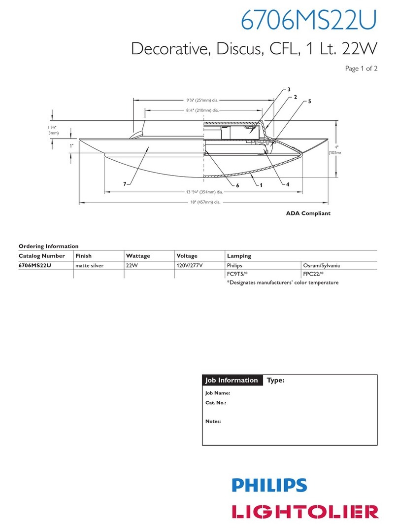 Lightolier 6706MS22U Manuel utilisateur