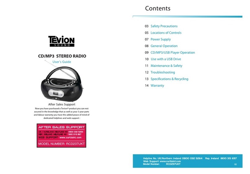 Tevion RCD237UKT Manuel utilisateur