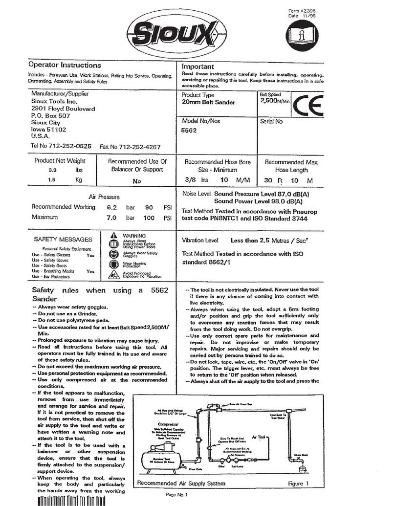 Sioux Tools 5562 Caractéristiques techniques