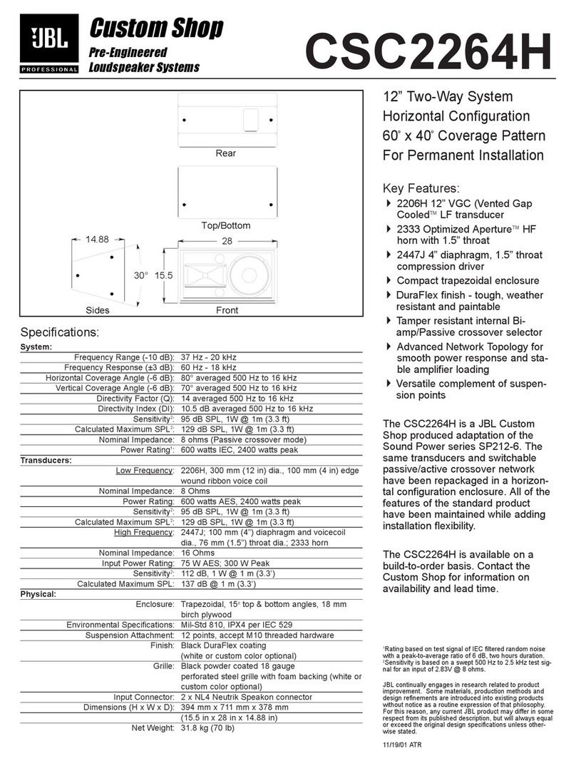 JBL CSC2264H Manuel utilisateur