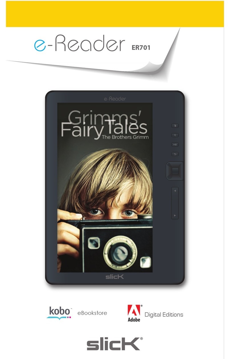 Slick e-Reader ER701 Manuel utilisateur