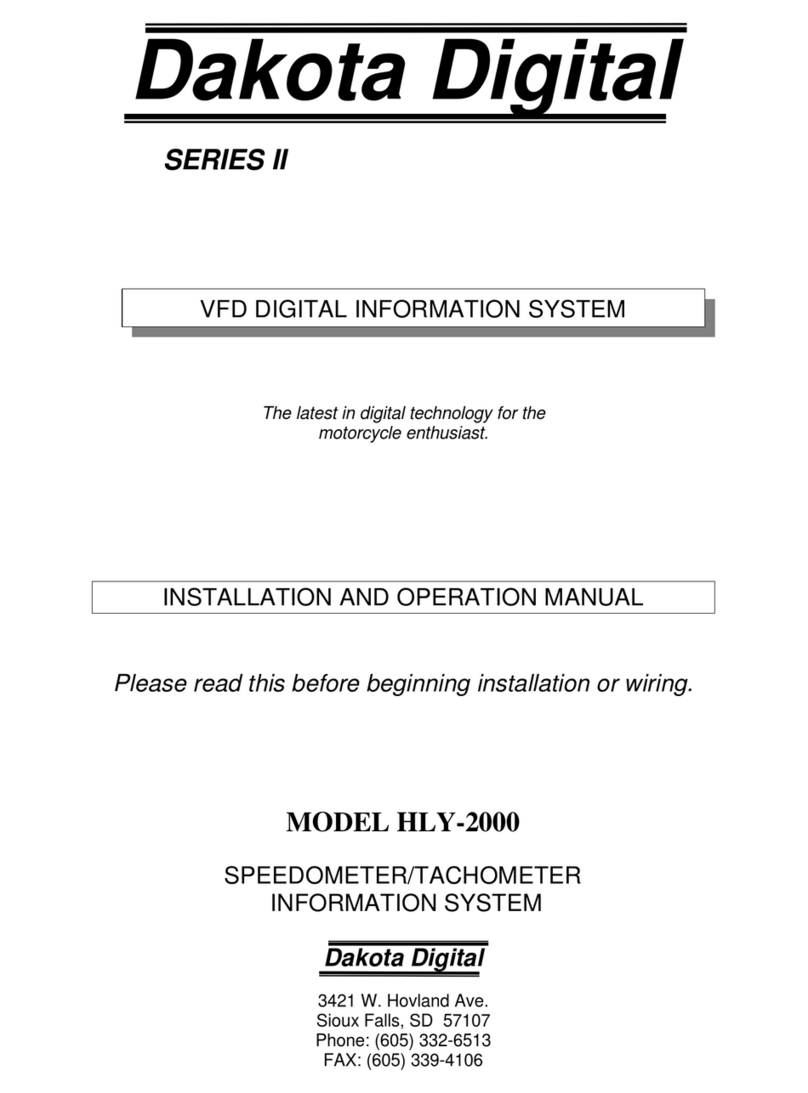 Dakota Digital HLY-2000 Manuel utilisateur