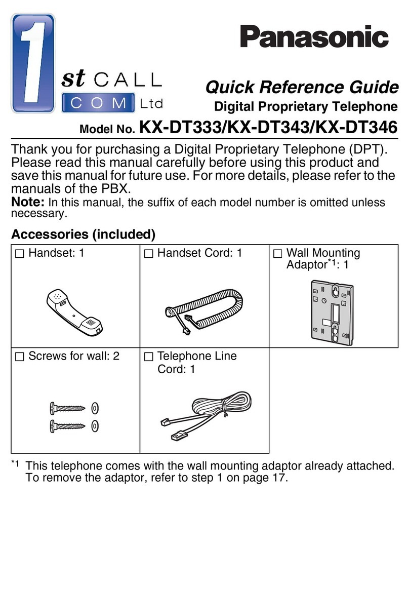 Panasonic KX-NT303 Manuel utilisateur