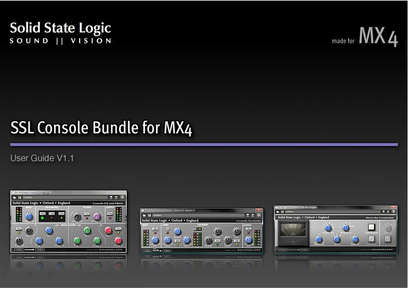 Solid State Logic SSL Console Bundle for MX4 Manuel utilisateur