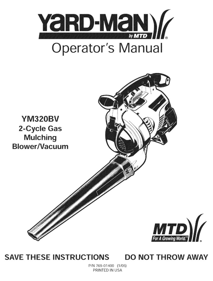 Yard-Man YM320BV Manuel utilisateur