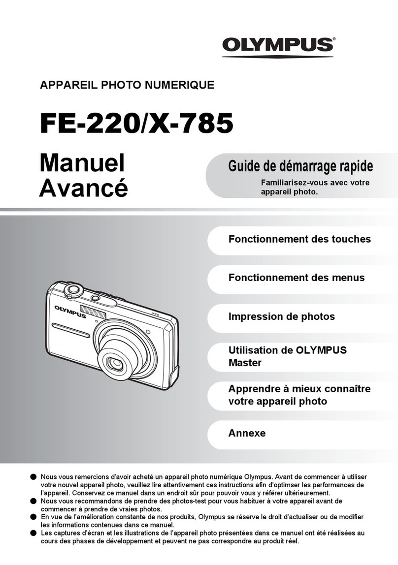 Olympus FE 220 - Digital Camera - Compact Guide de configuration