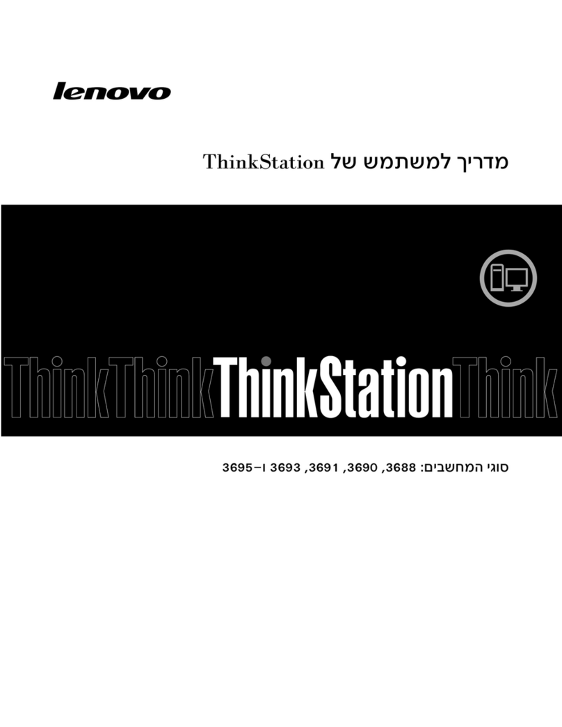 Lenovo ThinkStation E31 Manuel utilisateur