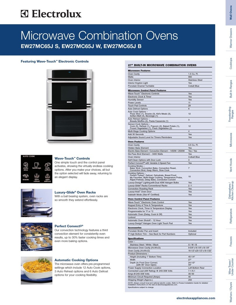 Electrolux EW27MC65JB Instructions d'installation
