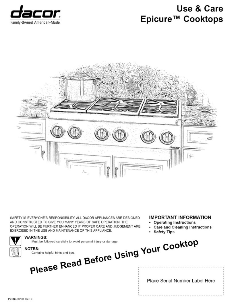 Dacor Epicure Range Manuel du propriétaire