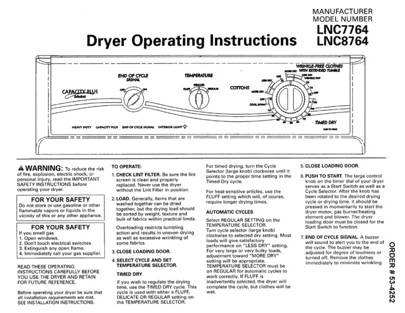 Admiral LNC7764 Manuel utilisateur