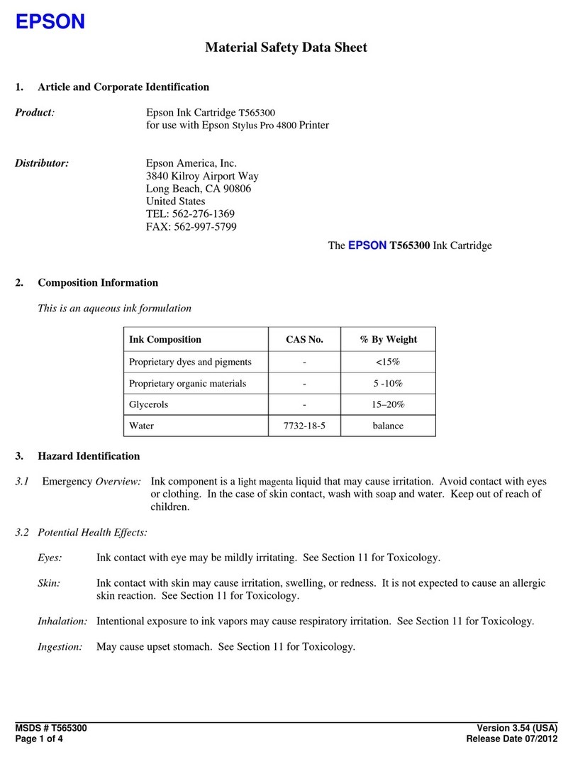 Epson T565300 Instructions d'utilisation et d'entretien