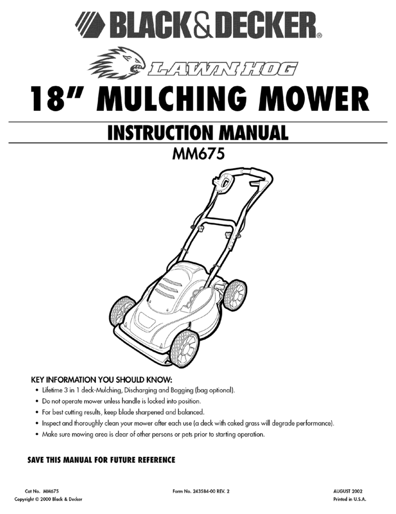 Black & Decker LAWN HOG MM675 Manuel utilisateur