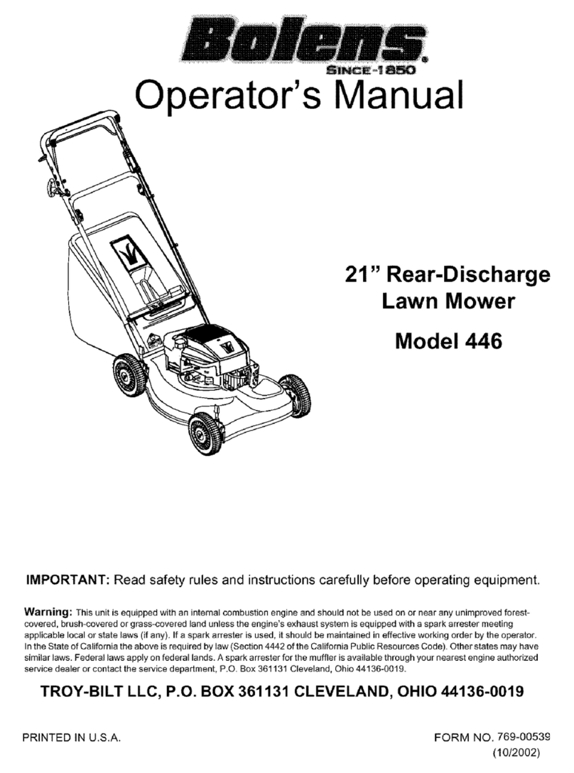 Bolens 446 Manuel utilisateur Bolens 446 Manuel utilisateur