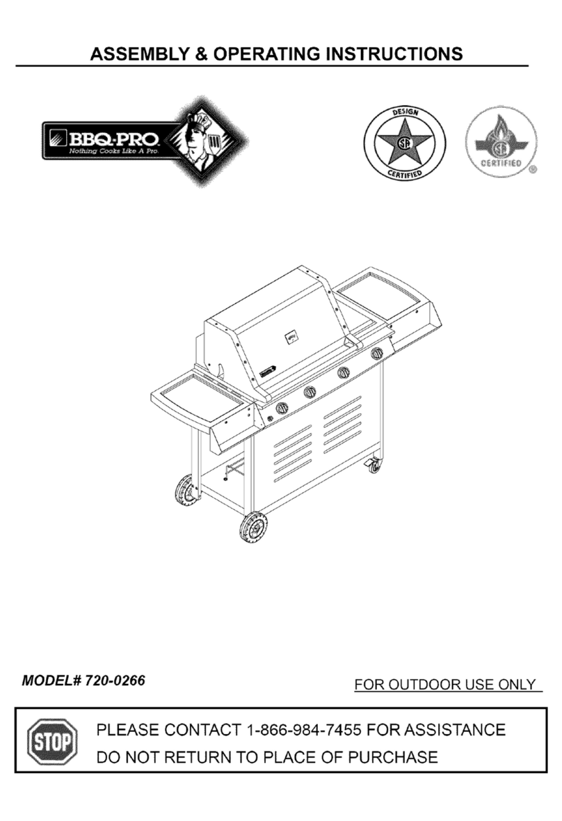 BBQ 720-0266 Guide de référence rapide BBQ 720-0266 Guide de référence rapide