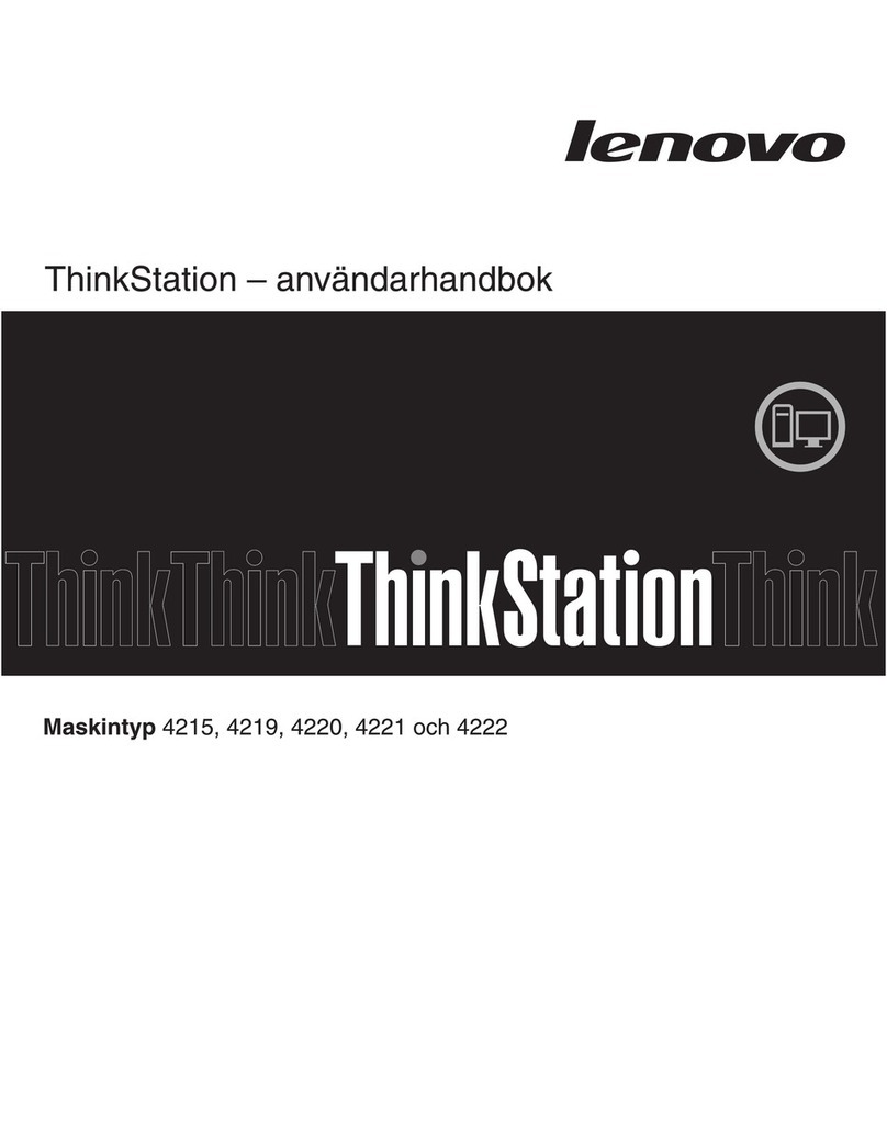 Lenovo ThinkStation E20 Manuel utilisateur