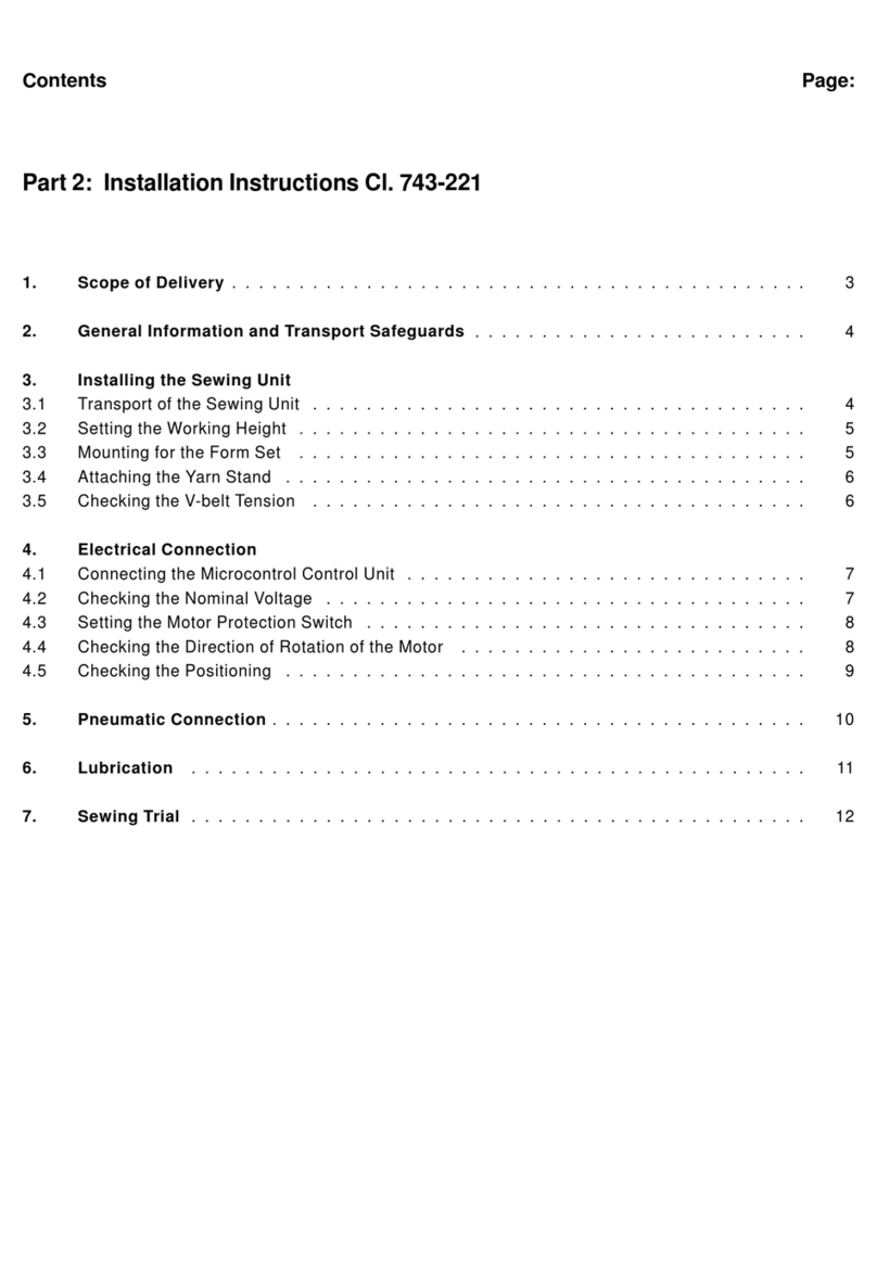 Duerkopp Adler 743-221 Manuel utilisateur Duerkopp Adler 743-221 Manuel utilisateur