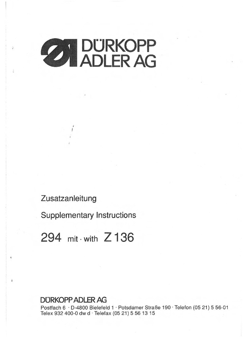 Duerkopp Adler 294 Schéma de câblage