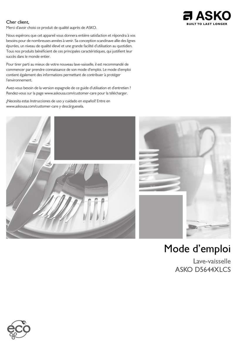 Asko D5644 Instructions de montage